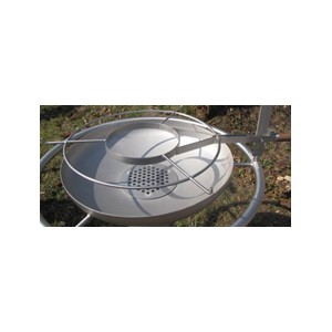 Pfannenauflage Edelstahl für Ring-D 100 cm